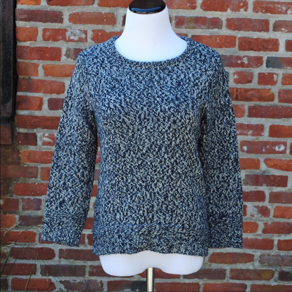 Rag & Bone Navy/Grey Speckled Sweater
